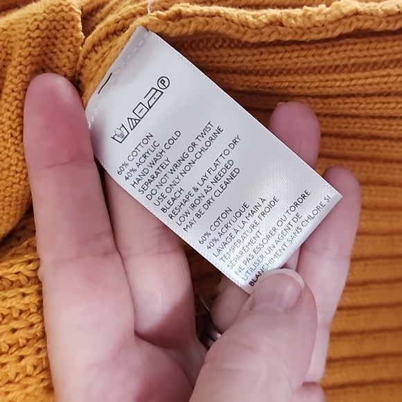 Urban Outfitters mustard yellow open knit cardigan with pockets! - Picture 3 of 9